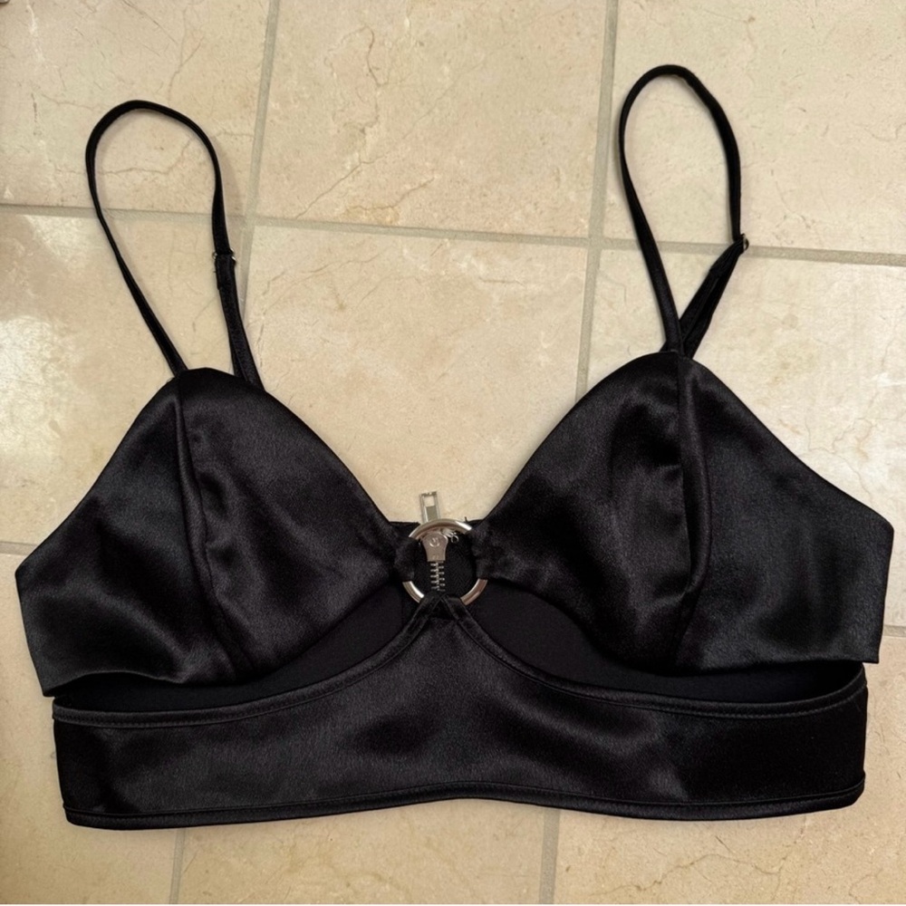 NWOT Rehab Black Crop Top Bralette
